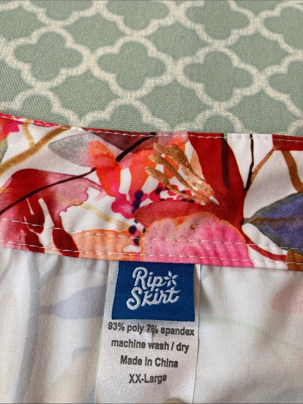 RipSkirt Wildflower Watercolor Floral Wrap Skirt XXL - Picture 4 of 8